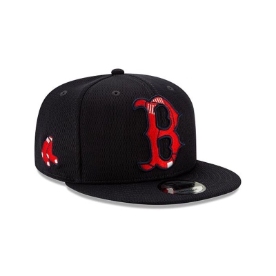 Blue Boston Red Sox Hat - New Era MLB Batting Practice 9FIFTY Snapback Caps USA8340671